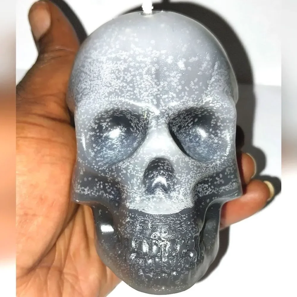 Hand crafted limited edition skull head candle collection